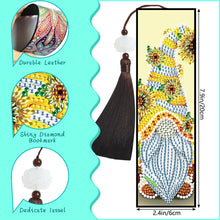Load image into Gallery viewer, 2pcs DIY Diamond Painting Leather Bookmark Gnome Tassel Crafts (FQY024)

