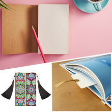 Load image into Gallery viewer, 2pcs DIY Diamond Painting Leather Bookmark Mandala Tassel Crafts (FQY042)
