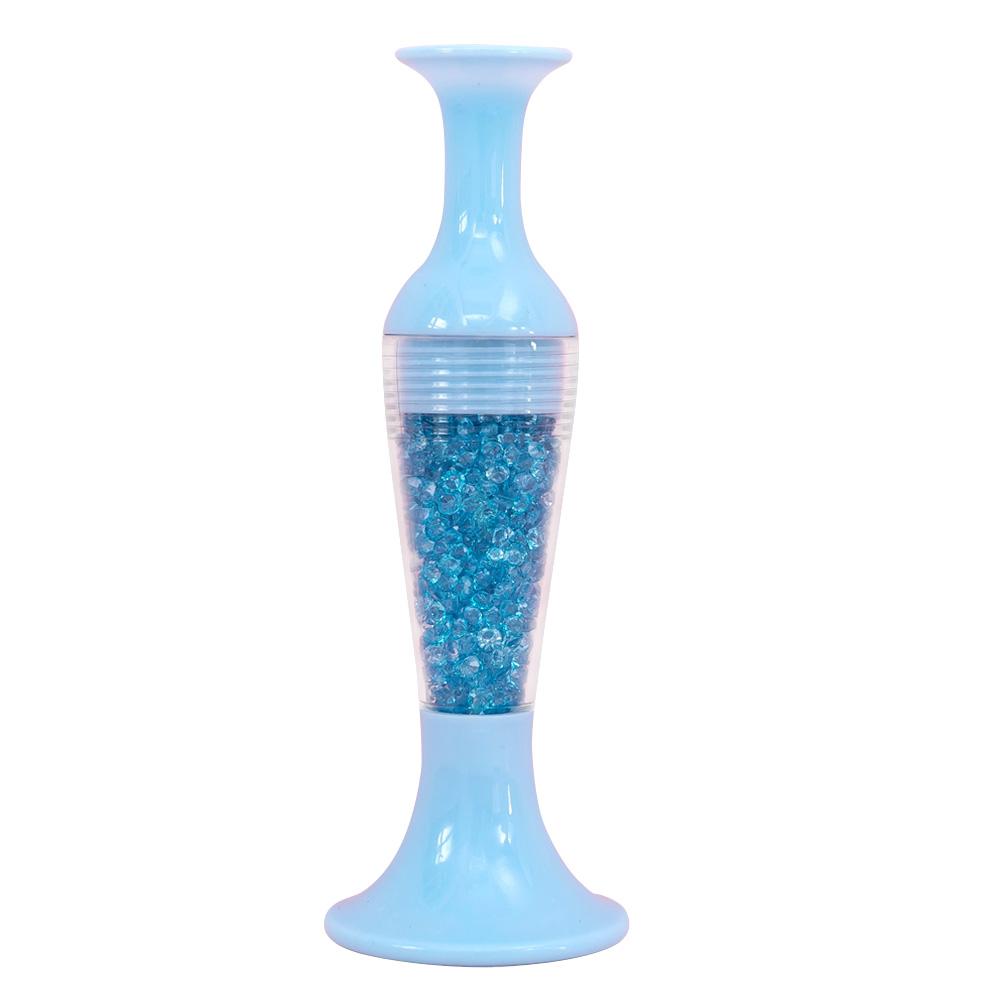 Flower Pot 5D Diamond Painting Point Drill Pen DIY Crafts (w/ Drill Blue)
