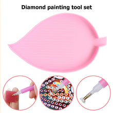 Load image into Gallery viewer, Large Capacity Diamond Painting Point Drill Tray Leaf-shaped Beading Plate
