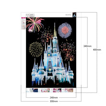 Load image into Gallery viewer, Diamond Painting - Partial Special Shaped - castle fireworks (30*40cm)
