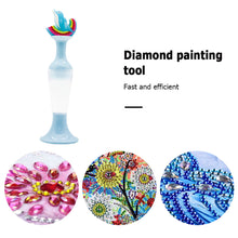 Load image into Gallery viewer, Vase 5D Diamond Painting Point Drill Pen DIY Craft (Blue Dolphin no Drill)

