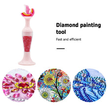 Load image into Gallery viewer, Vase 5D Diamond Painting Point Drill Pen DIY Craft (Pink Dolphin w/ Drill)
