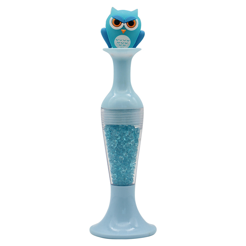 Vase 5D Diamond Painting Point Drill Pen DIY Craft (Blue Owl w/ Drill)