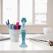 Load image into Gallery viewer, Vase 5D Diamond Painting Point Drill Pen DIY Craft (Blue Owl w/ Drill)
