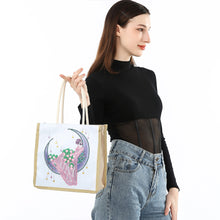 Load image into Gallery viewer, Moon Fairy Diamond Painting Handbag DIY Linen Shopping Storage Bag (AA1032)
