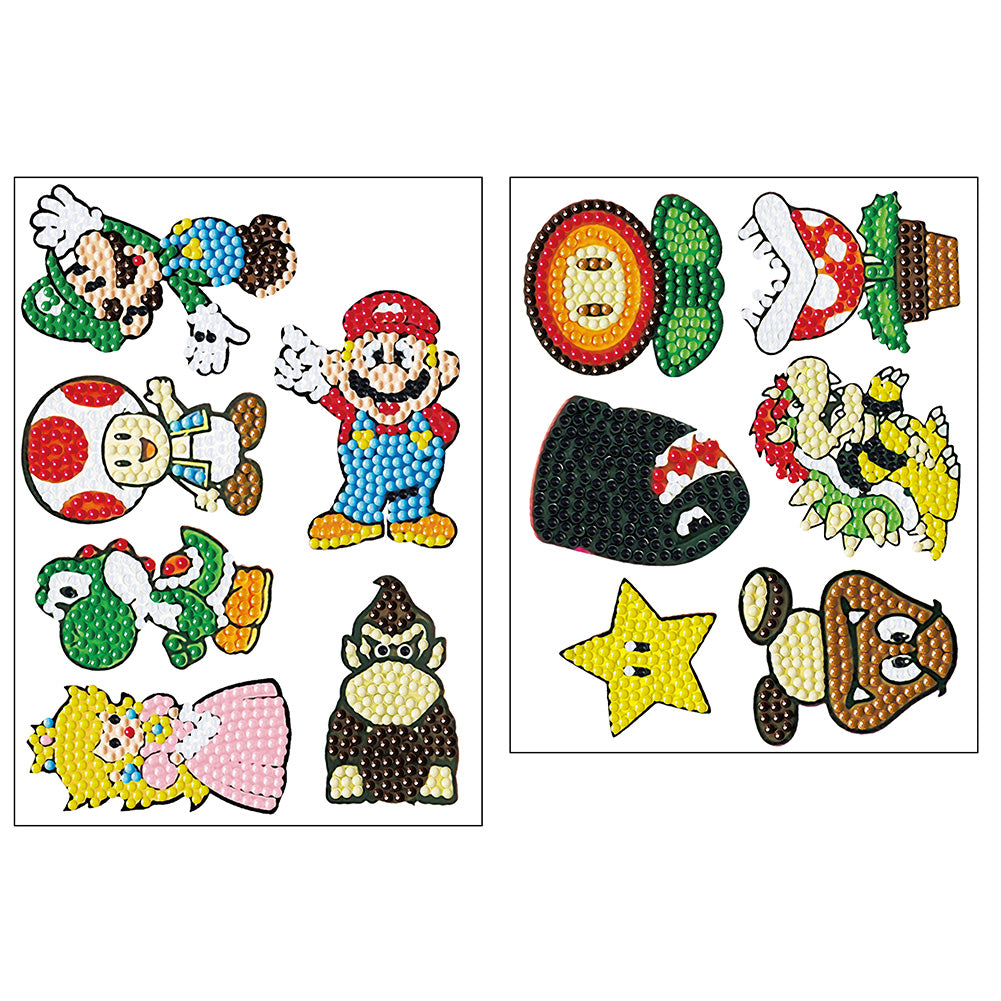 2pcs 5D Diamond Painting Stickers Kit DIY Cartoon Anime Mosaic Arts (BT012)