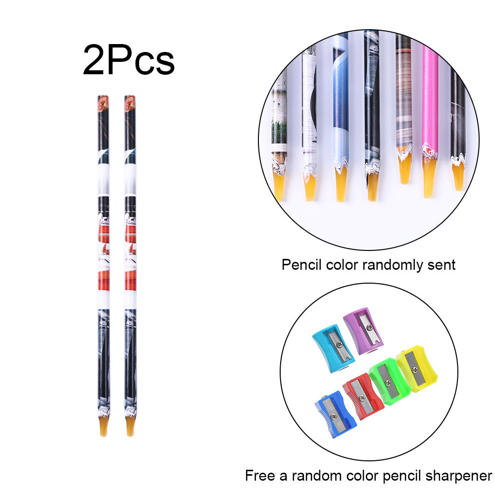 5D Diamond Painting Point Drill Pen with Clay Sharpener DIY Sticky (2PCS)