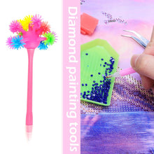 Load image into Gallery viewer, Diamond Painting Pen Round/Square Tip Point Drills Pens (Pink Soft Ball)

