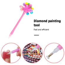 Load image into Gallery viewer, Diamond Painting Pen Round/Square Tip Point Drills Pens (Pink Hard Ball)
