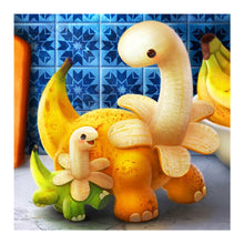 Load image into Gallery viewer, Diamond Painting - Full Round - cute little dinosaur (30*30CM)
