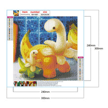Load image into Gallery viewer, Diamond Painting - Full Round - cute little dinosaur (30*30CM)
