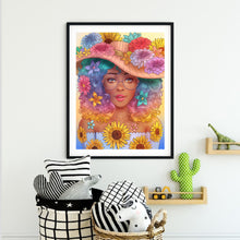Load image into Gallery viewer, Diamond Painting - Full Round - flower girl (30*40CM)
