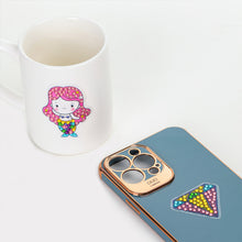 Load image into Gallery viewer, 6pcs 5D Diamond Painting Stickers Kit DIY Cartoon Mosaic Cup Phone Decor

