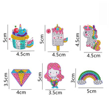 Load image into Gallery viewer, 6pcs 5D Diamond Painting Stickers Kit DIY Cartoon Mosaic Cup Phone Decor
