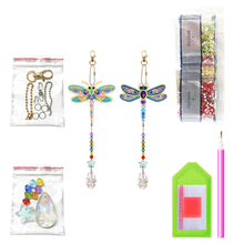 Load image into Gallery viewer, 2pcs 5D Diamond Painting Dragonfly Pendant Bag Keychain Jewelry (SMDZ201)
