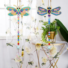 Load image into Gallery viewer, 2pcs 5D Diamond Painting Dragonfly Pendant Bag Keychain Jewelry (SMDZ201)
