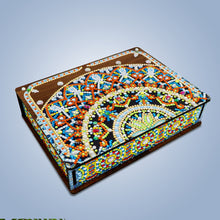 Load image into Gallery viewer, Mandala Diamond Painting Jewelry Storage Box DIY Special Shaped Drill Case
