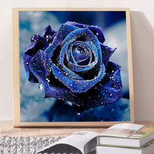 Load image into Gallery viewer, Diamond Painting - Full Round - blue rose (40*40CM)
