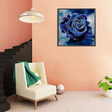 Load image into Gallery viewer, Diamond Painting - Full Round - blue rose (40*40CM)
