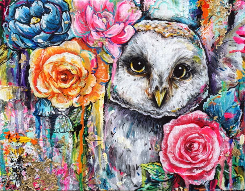 AB Diamond Painting - Full Round - OWL (40*50cm)