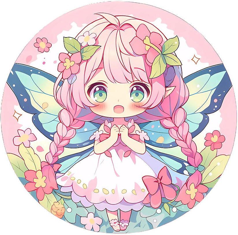 AB Diamond Painting - Full Round - anime girl (40*40CM)