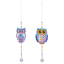 Load image into Gallery viewer, Crystal Light Catcher Diamond Painting Pendant Rainbow Chaser DIY Hanging
