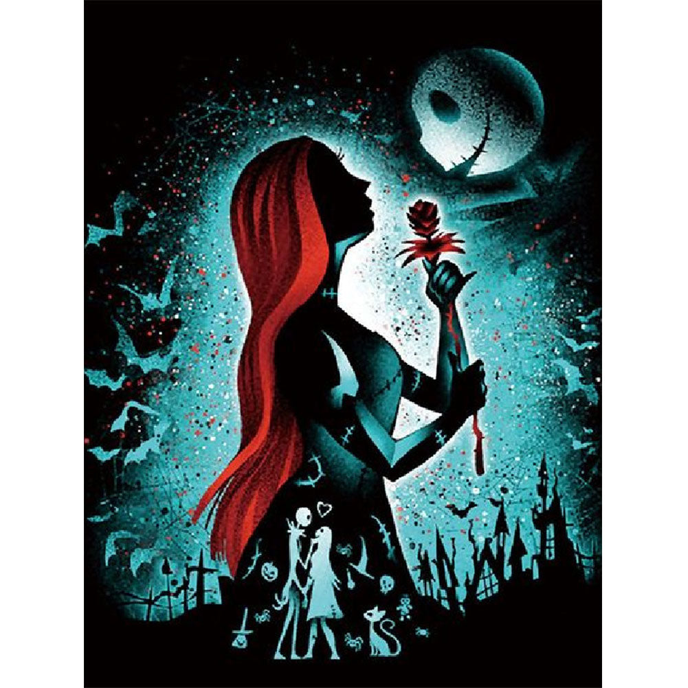 Diamond Painting - Full Round - Disney character silhouette (30*40CM)