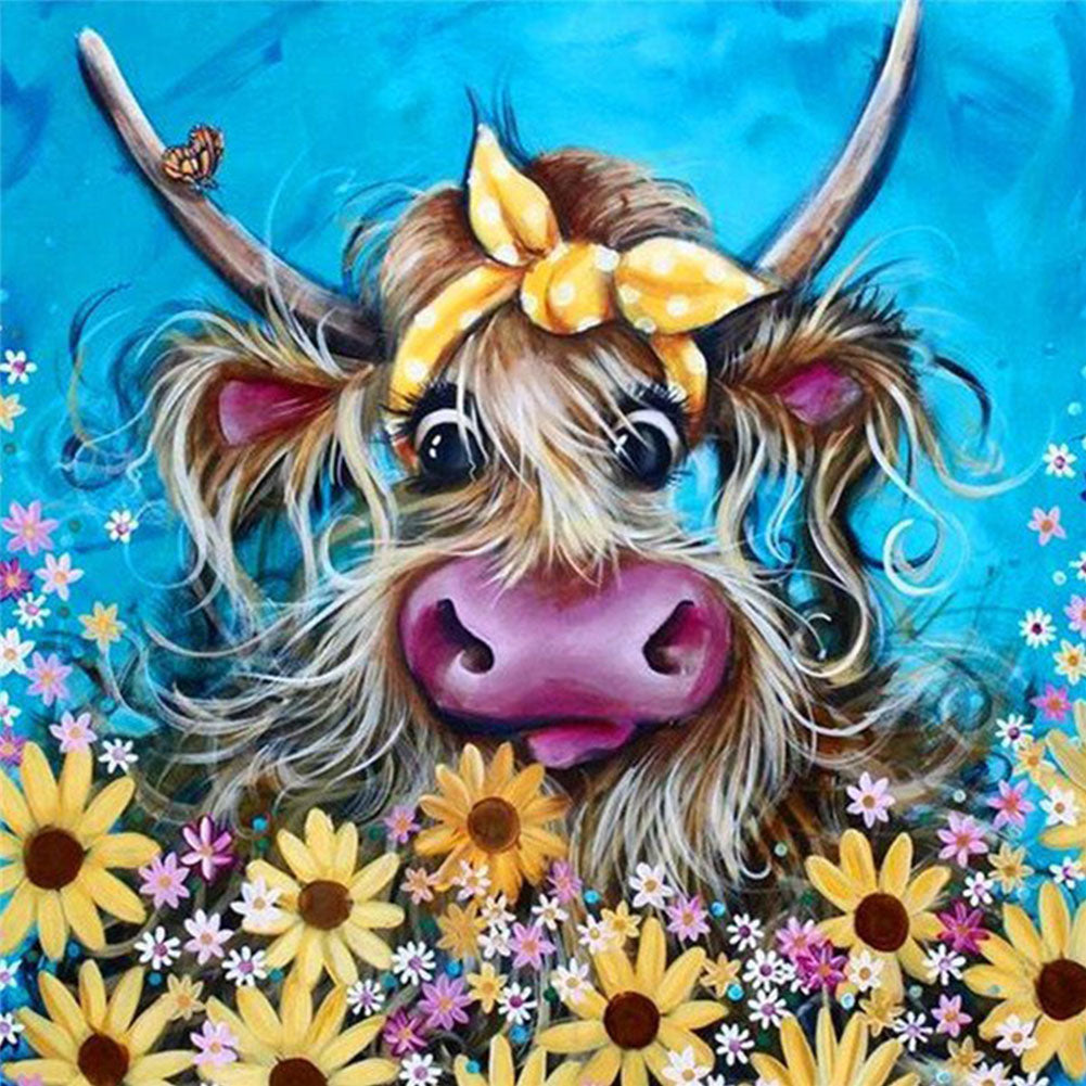 Diamond Painting - Full Round - cows (30*30CM)