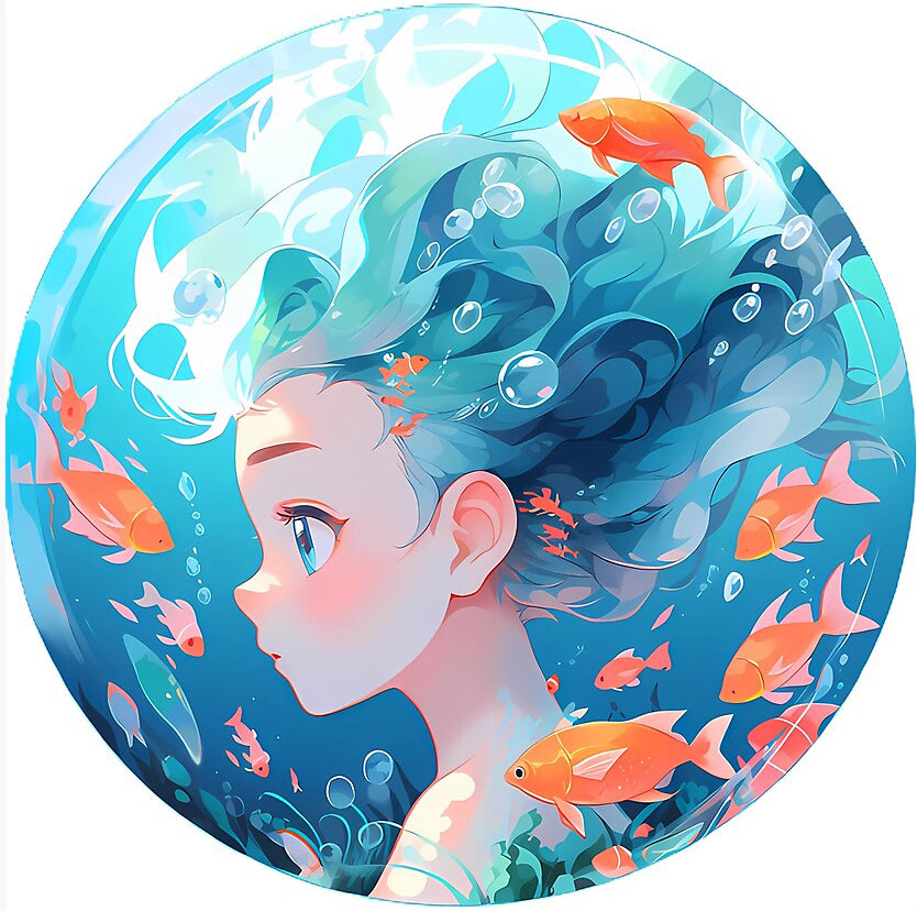 AB Diamond Painting - Full Round - anime girl (40*40CM)