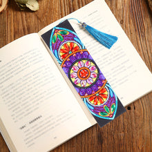 Load image into Gallery viewer, DIY Diamond Painting Leather Bookmark Mandala Tassel Book Marks Craft Art
