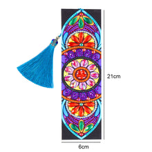 Load image into Gallery viewer, DIY Diamond Painting Leather Bookmark Mandala Tassel Book Marks Craft Art
