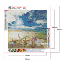 Load image into Gallery viewer, Diamond Painting - Full Square - seaside beach (30*30CM)
