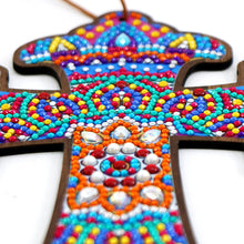 Load image into Gallery viewer, Wooden Jesus Christ Cross Pendant DIY Diamond Painting Religion Pray Decor
