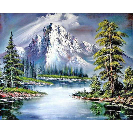 Diamond Painting - Full Round - snow mountain (50*40CM)