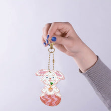 Load image into Gallery viewer, 5D Diamond Painting Keyring Kits DIY Cartoon Animal Keychain Bag Pendant
