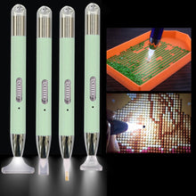 Load image into Gallery viewer, USB Recharge 5D Diamond Painting Embroidery Point Drill Pen Set (Green A)
