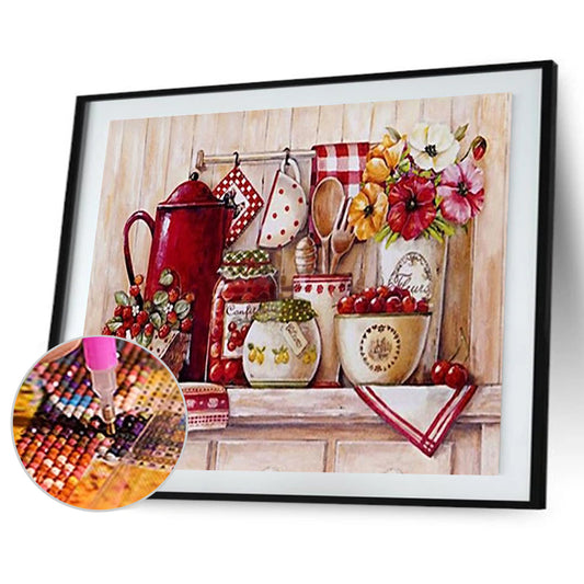 Diamond Painting - Full Round - kitchen supplies (50*40CM)