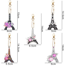 Load image into Gallery viewer, Diamond Painting Keychain DIY Double-sided Special-shaped Drill Key Ring Pendant
