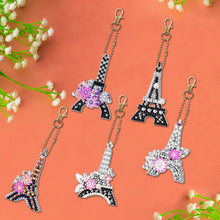 Load image into Gallery viewer, Diamond Painting Keychain DIY Double-sided Special-shaped Drill Key Ring Pendant
