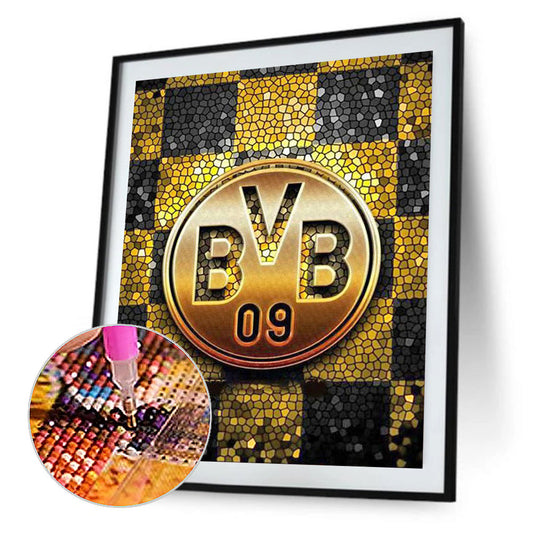 Diamond Painting - Full Square - Dortmund football club logo (30*40CM)
