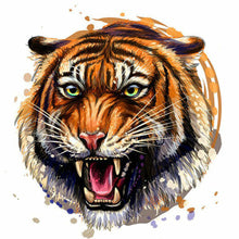 Load image into Gallery viewer, Diamond Painting - Full Round - roaring tiger (30*30CM)
