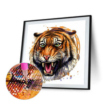 Load image into Gallery viewer, Diamond Painting - Full Round - roaring tiger (30*30CM)
