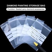 Load image into Gallery viewer, 100pcs Writable Dense Ziplock Bag Sealed to Protect Thick Diamond Painting Bag
