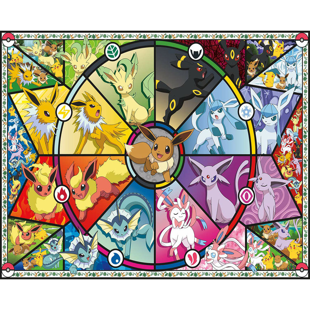 Diamond Painting - Full Round - Pok¨¦mon Eevee Evolution (50*40CM)