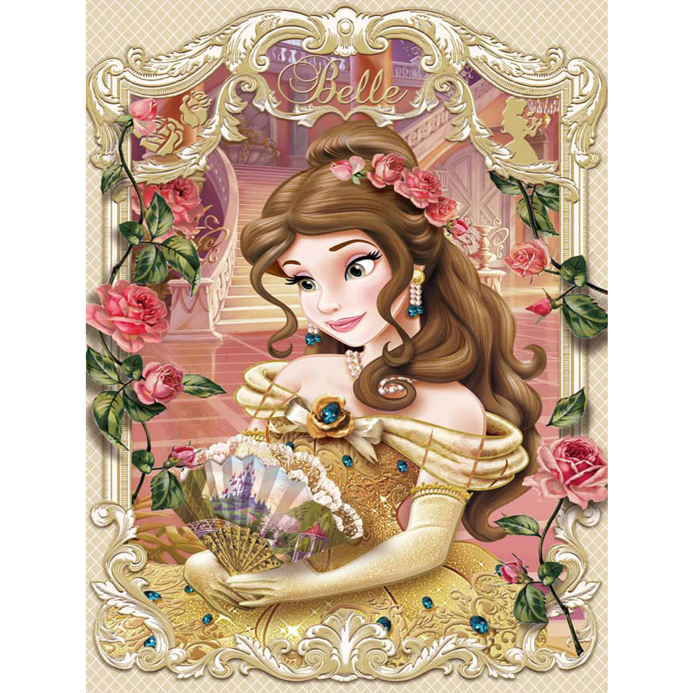 Diamond Painting - Partial Special Shaped - Disney Princess - Belle (30*40CM)