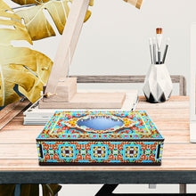 Load image into Gallery viewer, Classic Mandala Style Storage Box Cosmetics Collection with Mirror (MH201)
