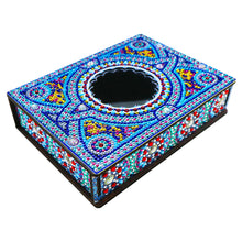 Load image into Gallery viewer, Classic Mandala Style Storage Box Cosmetics Collection with Mirror (MH203)
