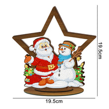 Load image into Gallery viewer, Wooden Christmas Ornament Single-Sided Special Shaped Crystal Diamond (BJP602)
