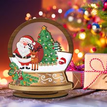 Load image into Gallery viewer, Wooden Christmas Ornament Single-Sided Special Shaped Crystal Diamond (BJP608)
